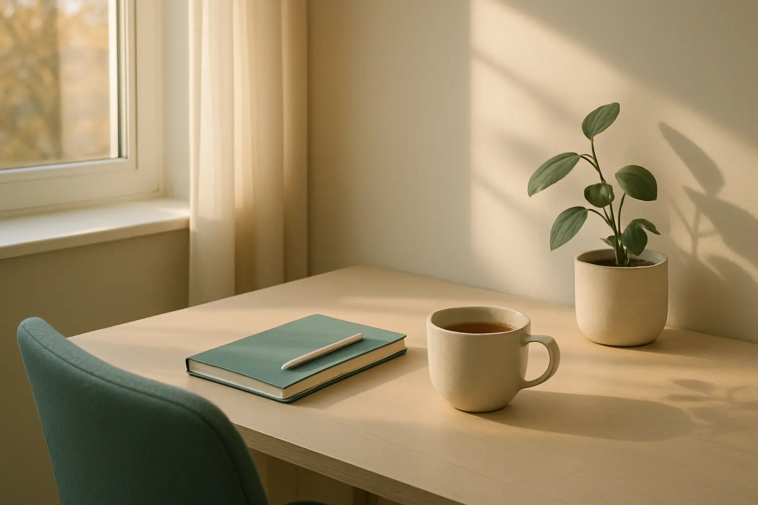 Noviembre, foco amable: productividad consciente y rituales al caer la luz