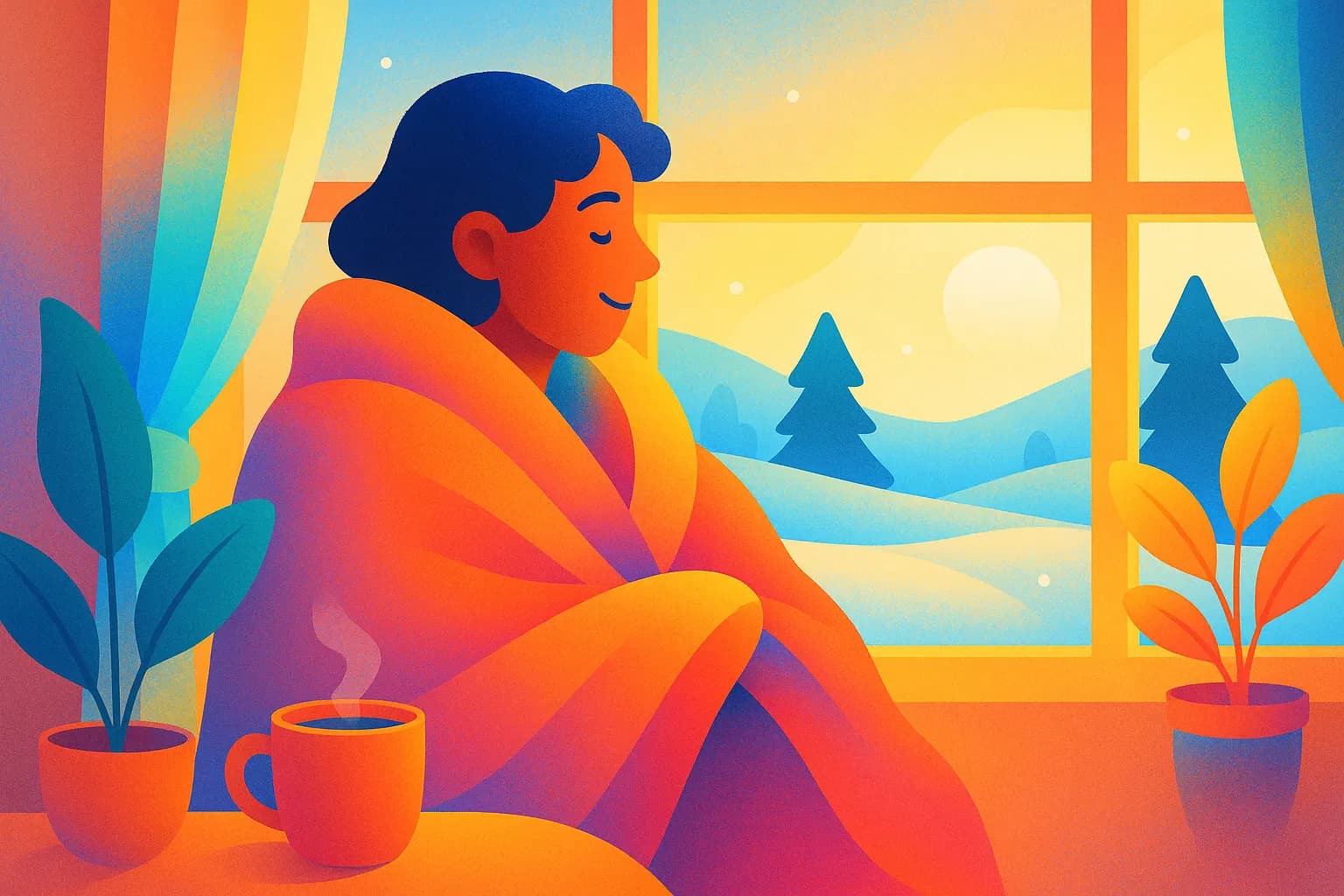 S'accorder de la douceur en hiver : l'art de la self-compassion quand les jours